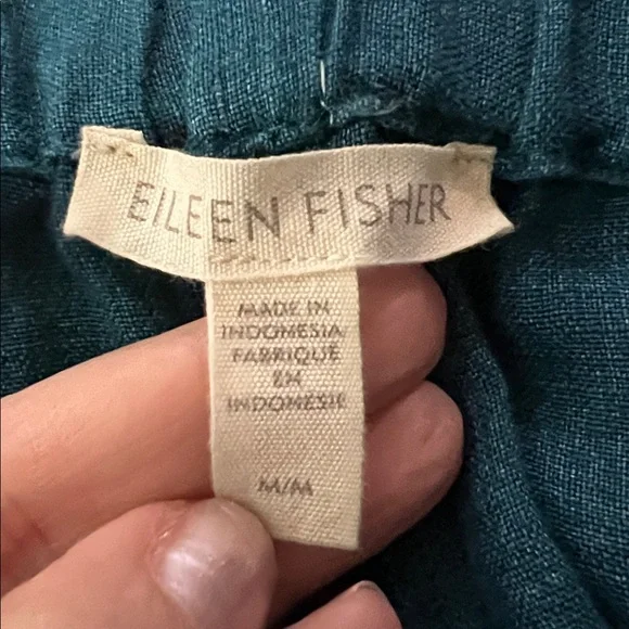Eileen Fisher Organic Linen Wide Leg Pant Women’s Medium - Picture 5 of 6